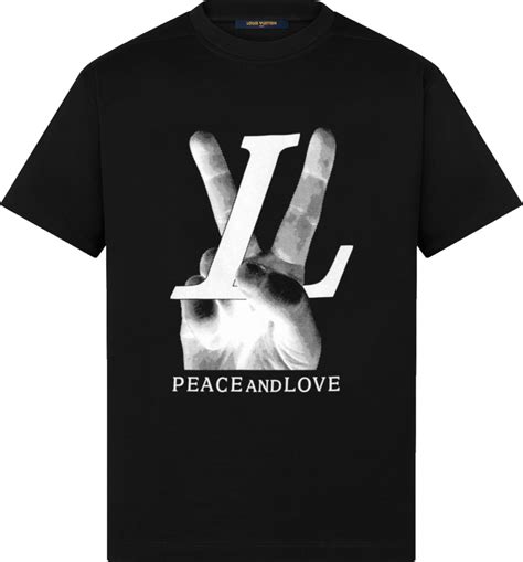 louis vuitton peace and love tee|Louis Vuitton Black 'Peace & Love' T.